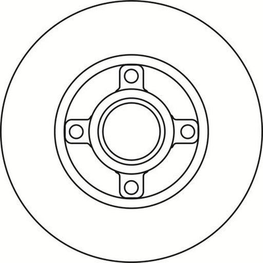 Abtex 2 x Solid Rear Brake Discs BD1397HS