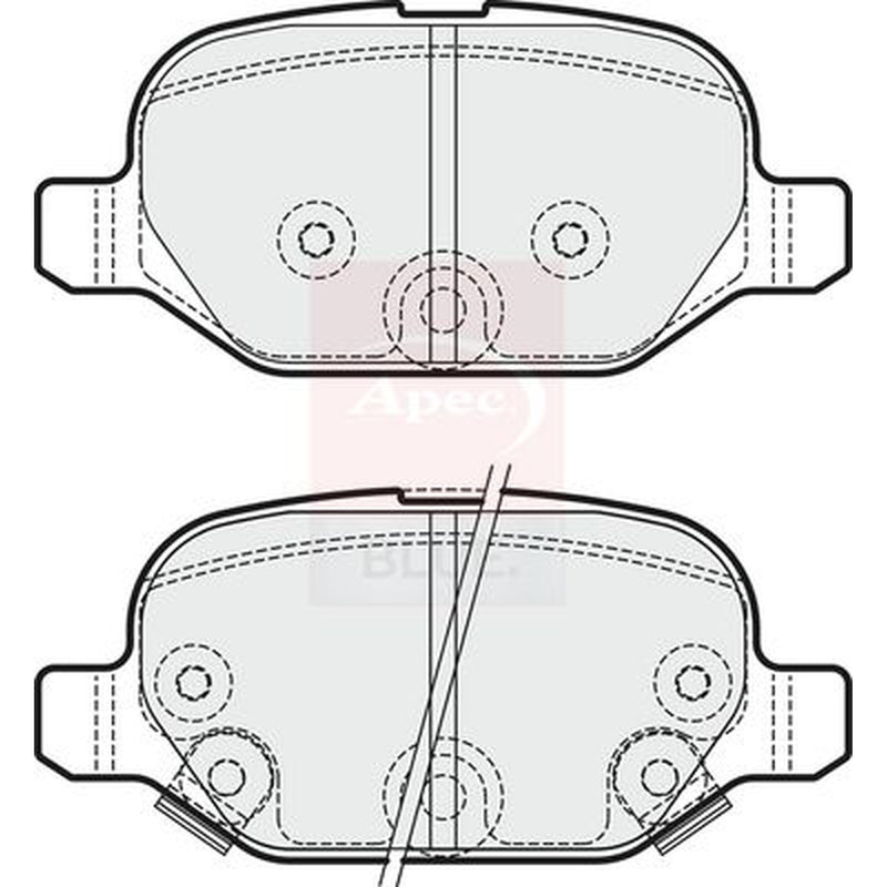 Apec Rear Brake Pad Set PD3289