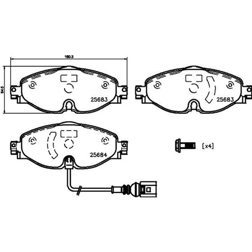 Mintex Front Brake Pad Set MDB3340