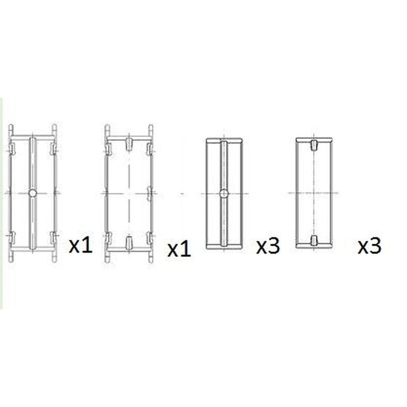 FAI Main Bearing Set 75mm BM1013-050