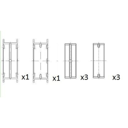 FAI Main Bearing Set 75mm BM1013-025