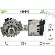 Valeo Car Alternator 12V 439842