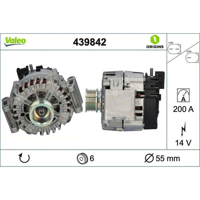 Valeo Car Alternator 12V 439842