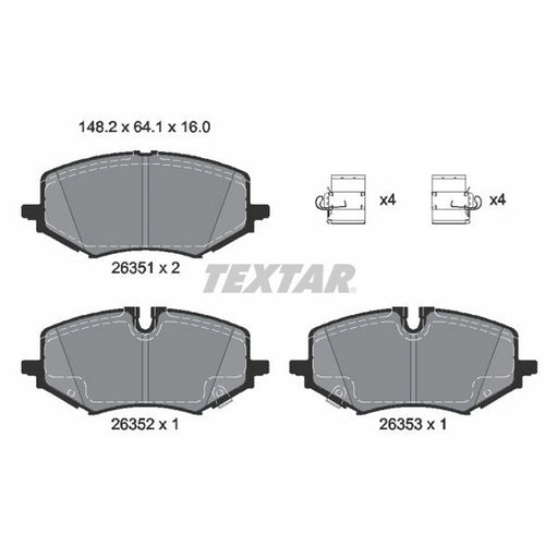 Textar Brake Pad Set 2635102