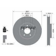 Textar 2 x Internally Vented Front Brake Discs 92221700