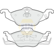 NAPA Front Brake Pad Set NBP1229
