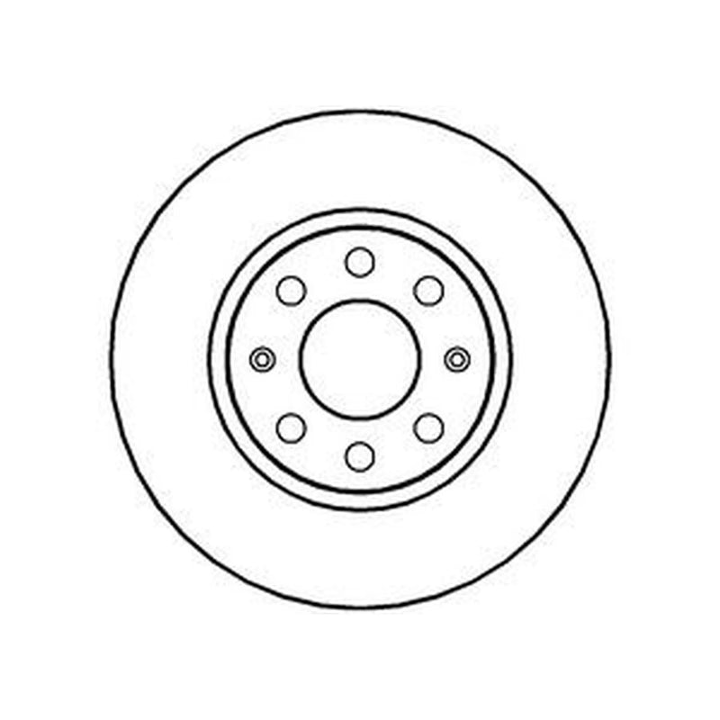 Abtex 2 x Solid Front Brake Discs BD1370S