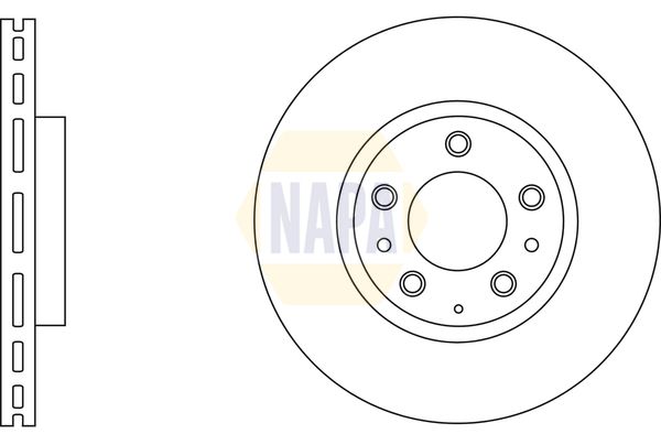 NAPA 2 x Brake Discs fits MAZDA