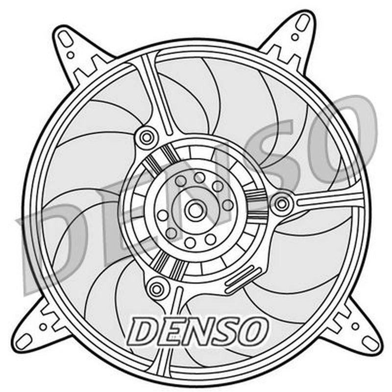 Denso Engine Cooling Fan DER09290