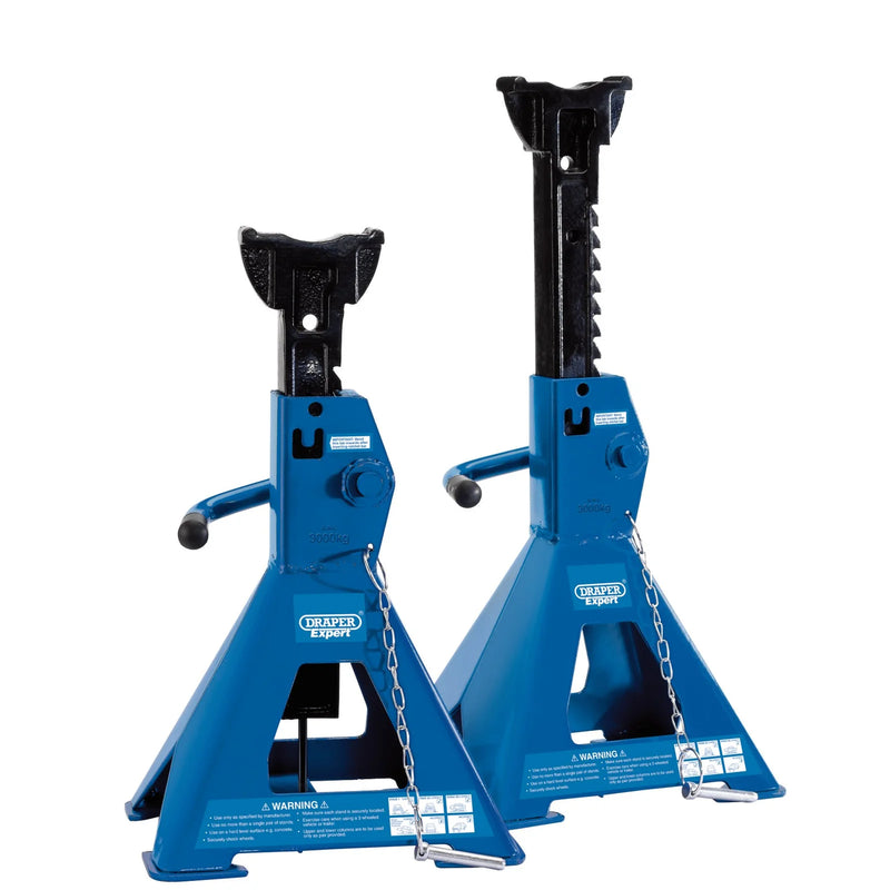 Draper Expert Pneumatic Rise Ratcheting Axle Stands - Pair