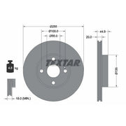 Textar 2 x Vented Front Brake Discs 92096800