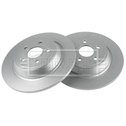 Borg & Beck 2 x Solid Rear Brake Discs BBD5458