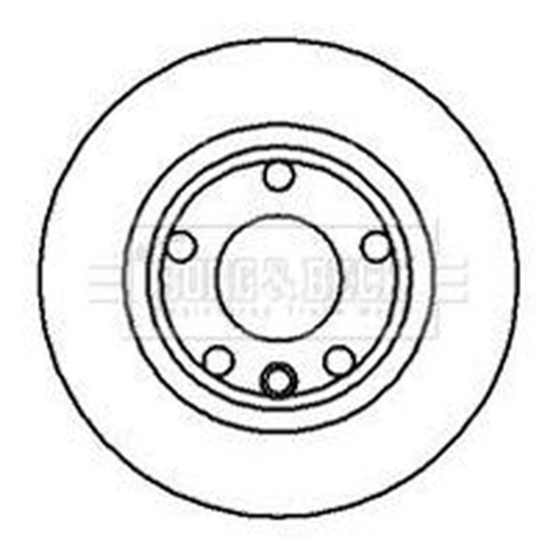 Borg & Beck 2 x Front Brake Discs BBD4962