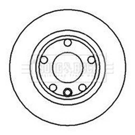 Borg & Beck 2 x Front Brake Discs BBD4962