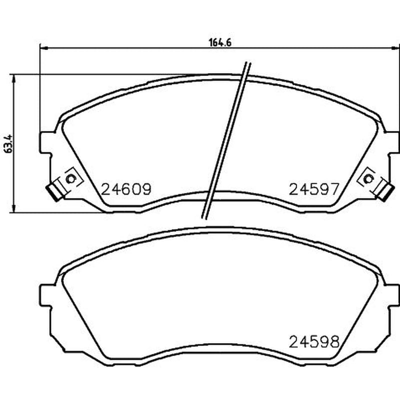 Mintex Front Brake Pad Set MDB2921