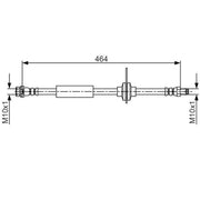 Bosch Brake Hydraulic Hose Line Rear 1 987 481 702
