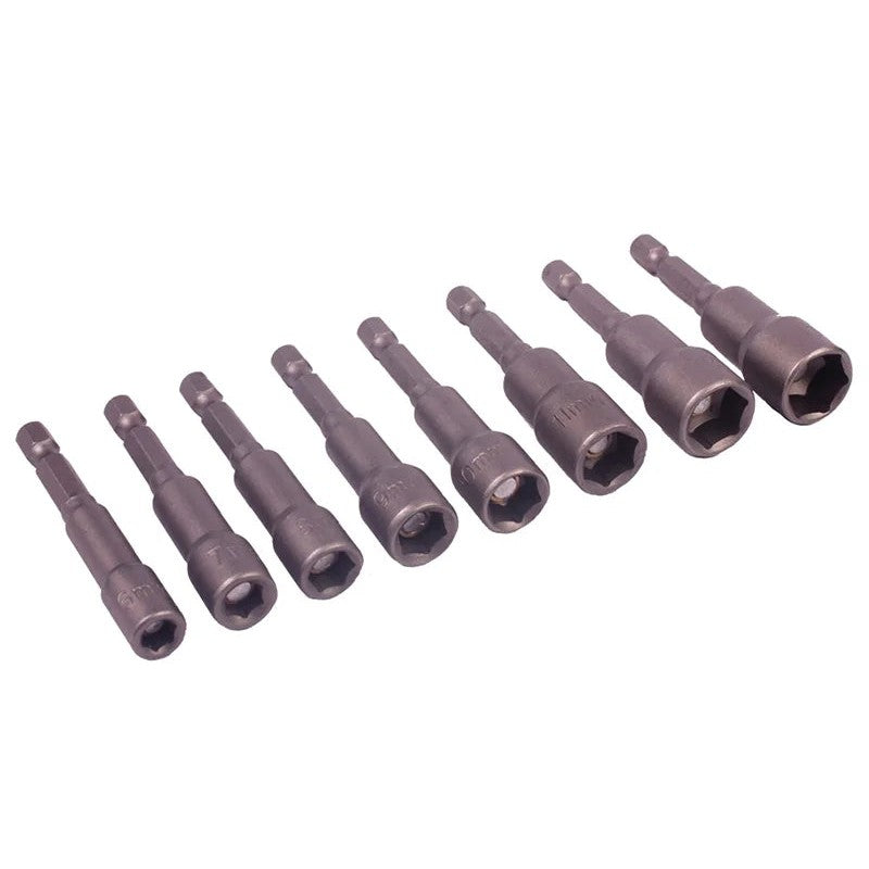 BlueSpot Tools Magnetic 1/4in Nut Driver Set, 8 Piece - 14107