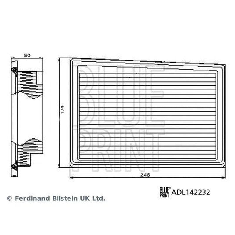Blue Print Engine Air Filter ADL142232