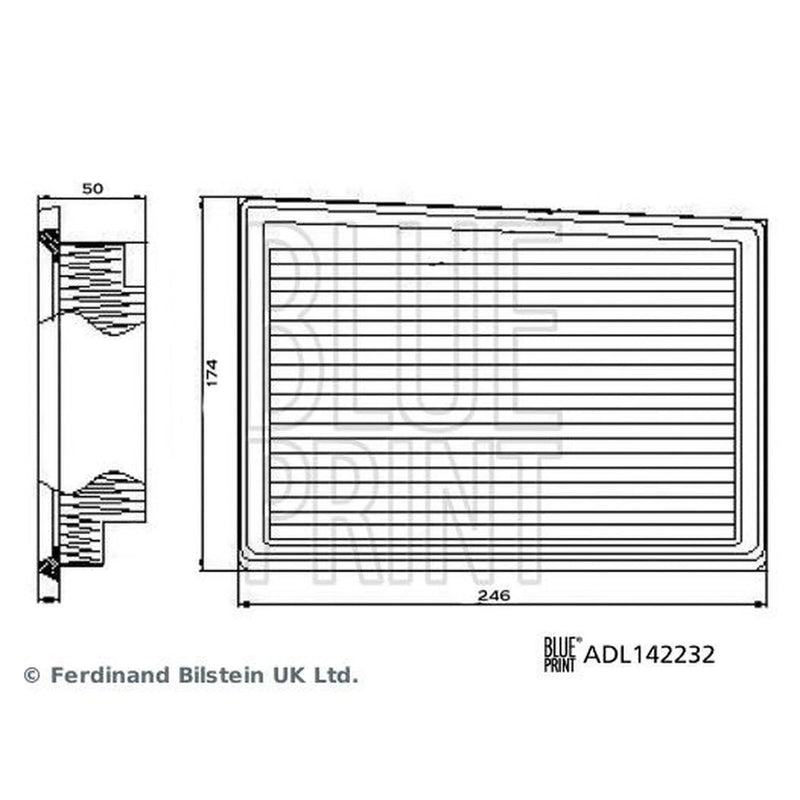 Blue Print Engine Air Filter ADL142232