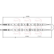 Apec Handbrake Cable Left Rear CAB1499