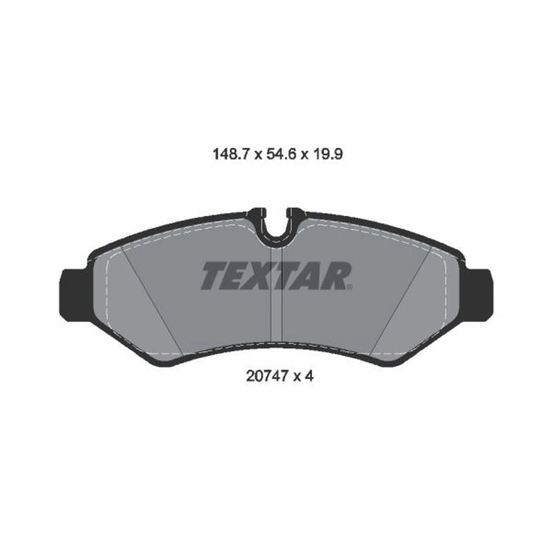Textar Rear Brake Pad Set 2074701
