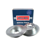 Borg & Beck 2 x Solid Front Brake Discs BBD4886