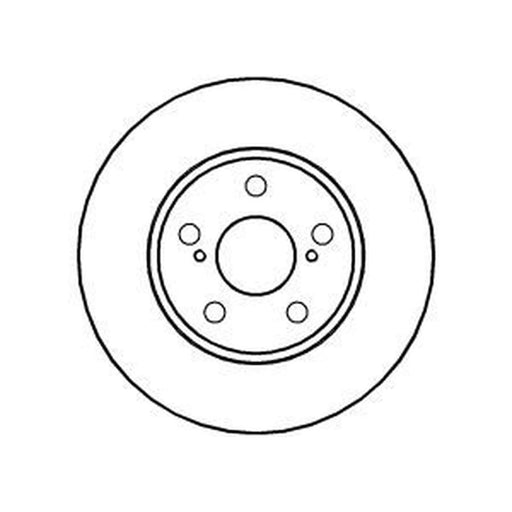 Abtex 2 x Vented Front Brake Discs BD1004V