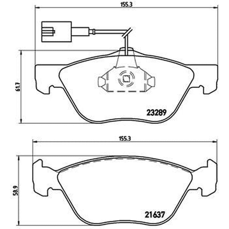 Brembo 4 x Front Brake Pad Set P23077