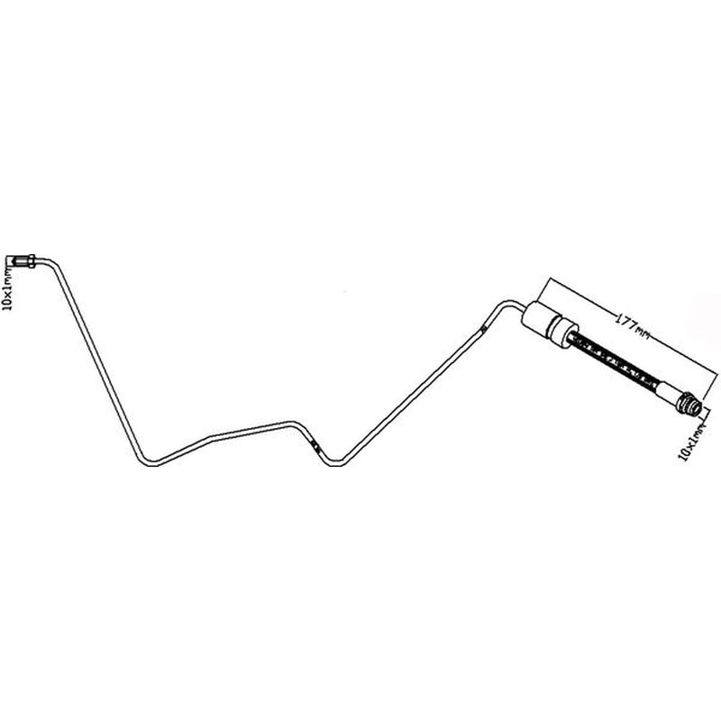 Abtex Brake Hydraulic Hose Line Rear ABH1174R