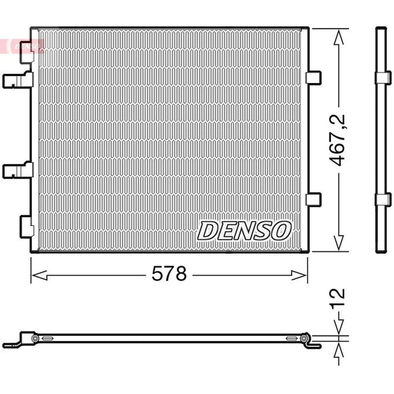 Denso Air Conditioning Condenser DCN20042