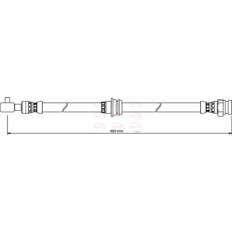 Apec Brake Hydraulic Hose Line Front Right HOS4170