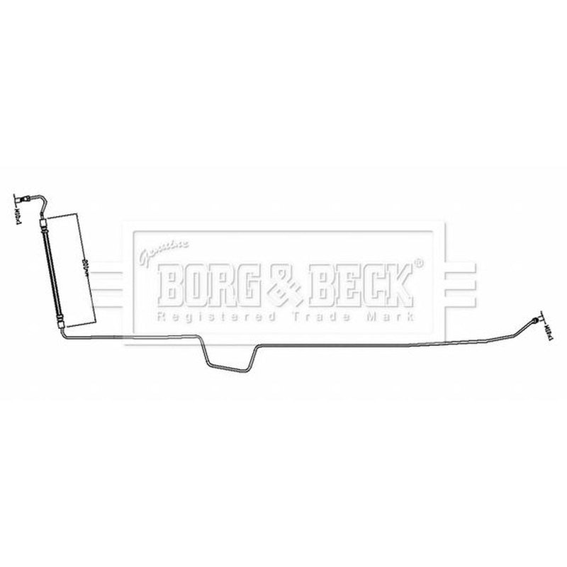 Borg & Beck Brake Hydraulic Hose Line Rear BBH8797