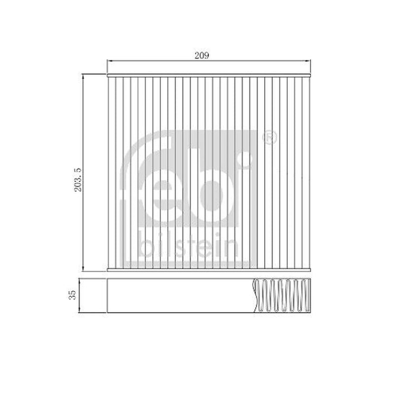 Febi Cabin Air Filter (Pollen Filter) 174913