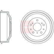 Apec Brake Drum Assembly Rear DRM9993
