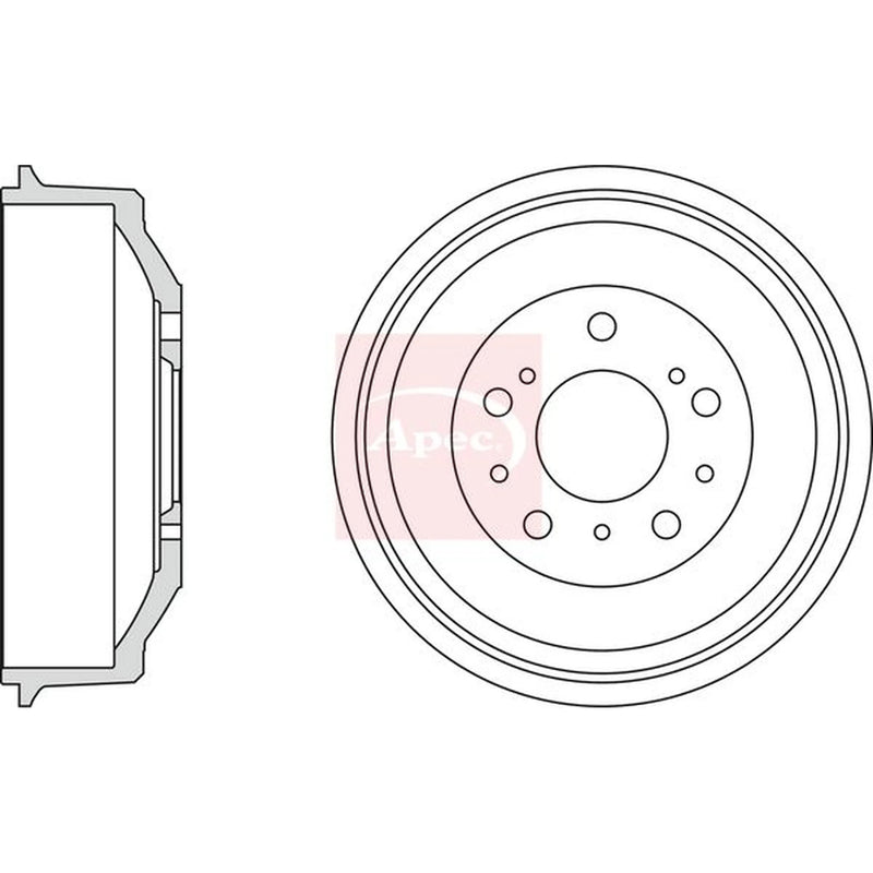 Apec Brake Drum Assembly Rear DRM9705