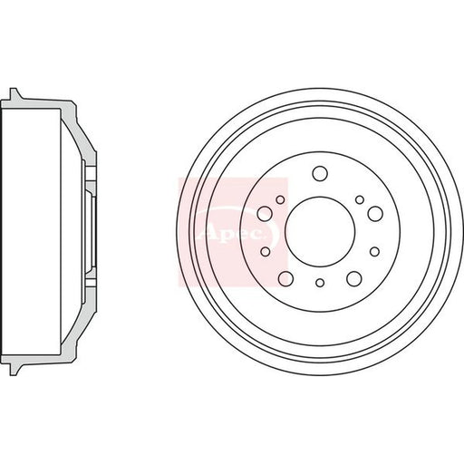 Apec Brake Drum Assembly Rear DRM9993