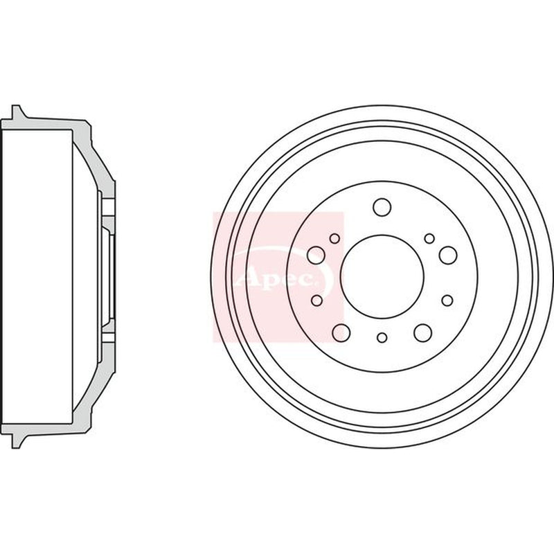 Apec Brake Drum Assembly Rear DRM9705