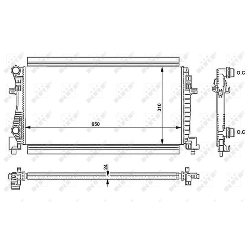 NRF Engine Radiator 58438
