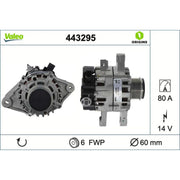 Valeo Car Alternator 12V 443295