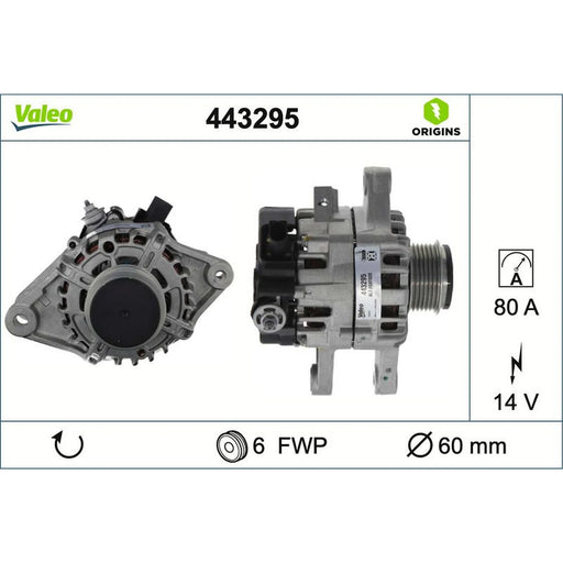 Valeo Car Alternator 12V 443295