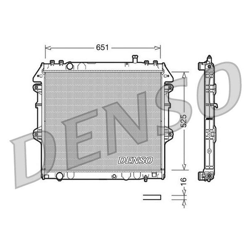 Denso Engine Radiator DRM50038