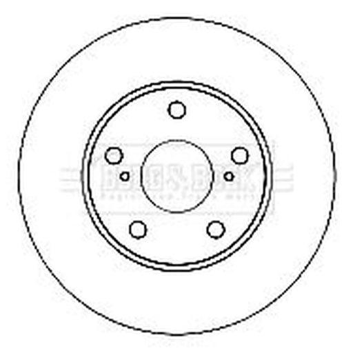 Borg & Beck 2 x Vented Front Brake Discs BBD4682