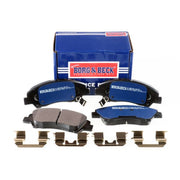 Borg & Beck 4 x Front Brake Pad Set BBP2484