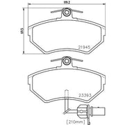 DON Front Brake Pad Set PCP1190