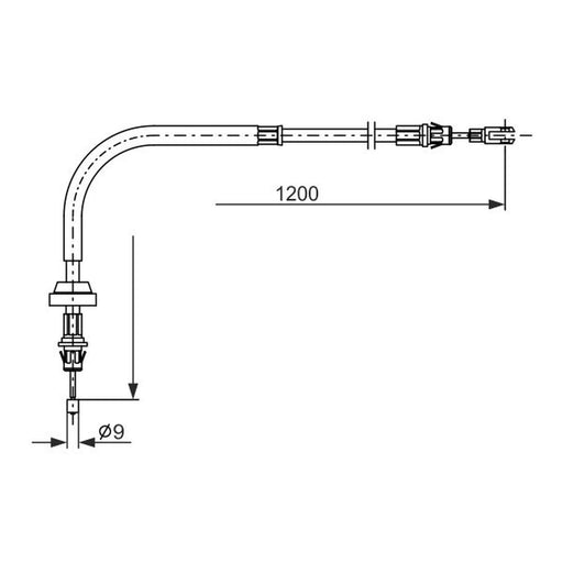Bosch Handbrake Cable Centre Tunnel 1 987 482 878