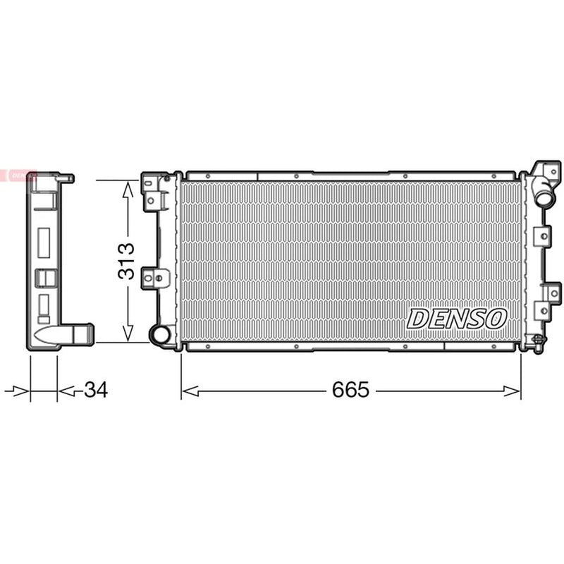 Denso Engine Radiator DRM06002