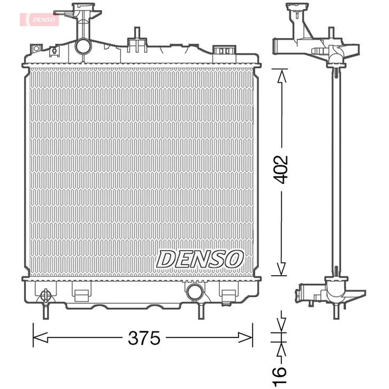 Denso Engine Radiator DRM45041