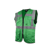 Scan Hi-Vis Utility Green Waistcoat - L (44in) - SFV09-G