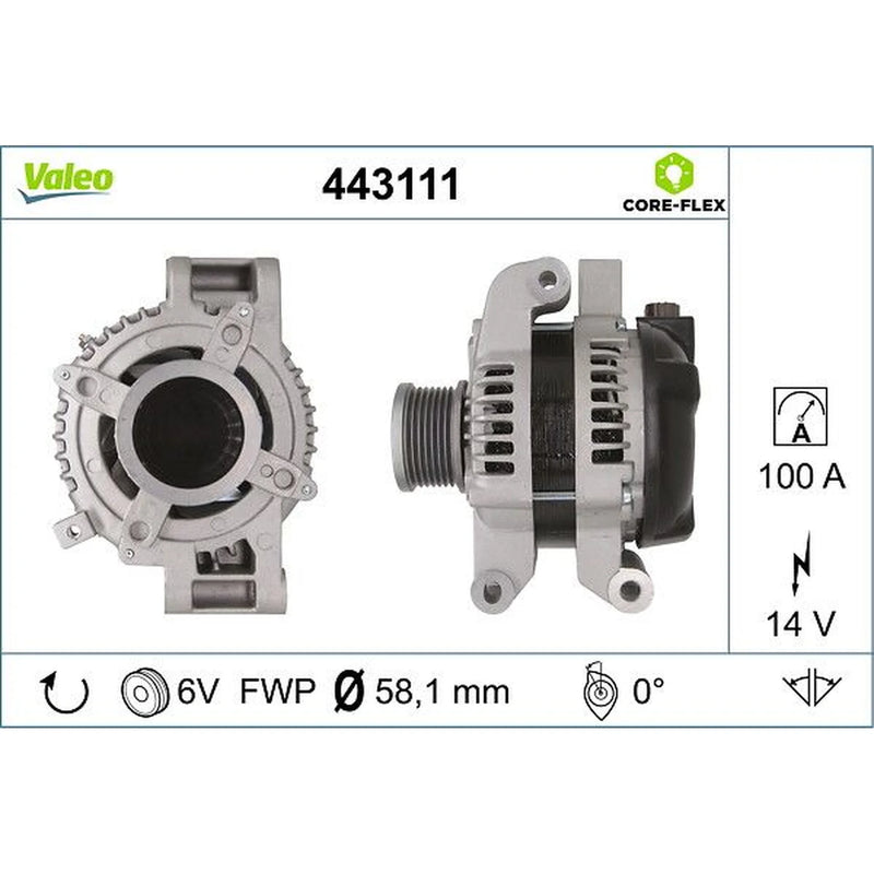Valeo Car Alternator 12V 443111