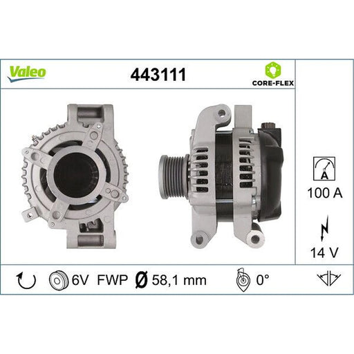 Valeo Car Alternator 12V 443111